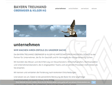 Tablet Screenshot of bayerntreuhand.de